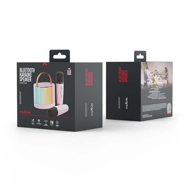 Maxlife Bluetooth Mikrofon och Högtalare MXKS-200 - Rosa