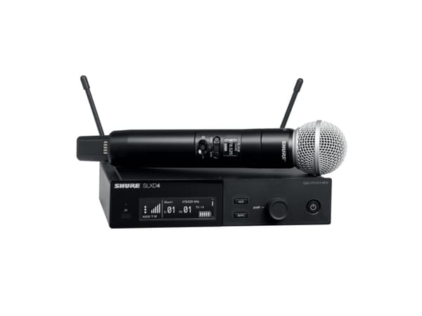 Shure SLXD24/SM58, Kämmenmikrofoni, Dynaaminen mikrofoni, RF langaton, 100 m, 50 - 15000 Hz, Akku