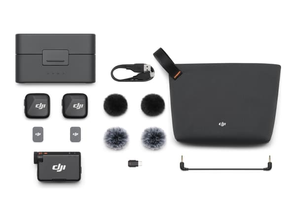 DJI Mic Mini - Mikrofonsystem - Apple Lightning, USB - svart