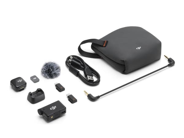 DJI Mic Mini - Mikrofonsystem - Apple Lightning, USB - svart