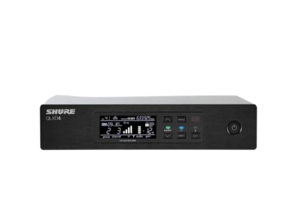 Shure QLXD4E-K51, Telineasennettava, Irroitettava, 50 O, Musta, Metalli, LCD