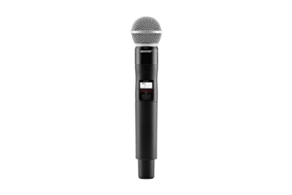 Shure QLXD2/SM58-K51, Håndholdt sender, 606 - 670 MHz, 20 - 20000 Hz, LCD, Svart, Grå, Lithium-Ion (Li-Ion)