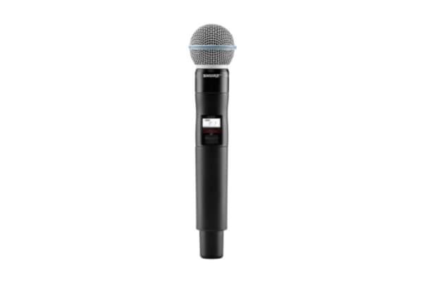 Shure QLXD2/B58-K51, Handhållen sändare, 606 - 670 MHz, 20 - 20000 hz, 120 dB, LCD, Svart