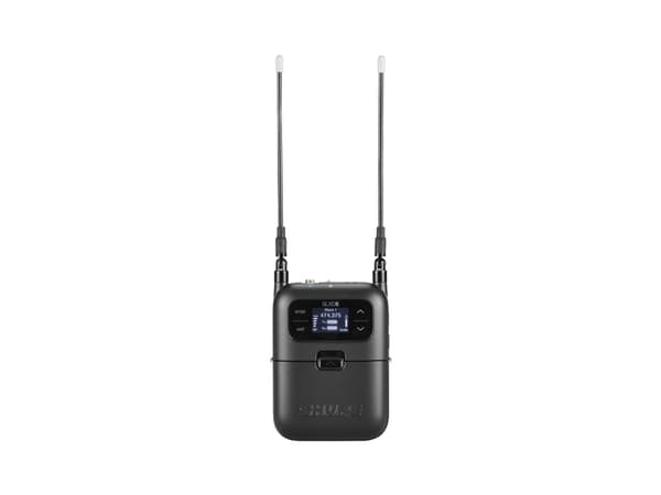 Shure SLXD5-J53, Bodypack transmitter, 20 - 20000 Hz, Ultra High Frequency (UHF), 118 dB, OLED, Black