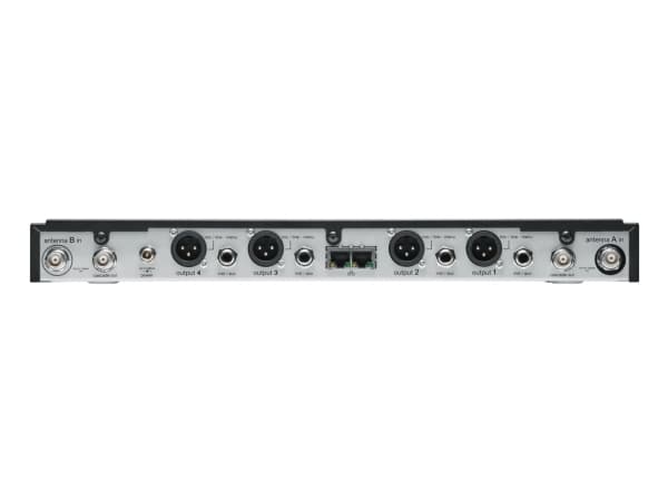 Shure SLXD4Q+, Lösa, 470 - 606 MHz, 32 kanaler, 118 dB, Svart, Metall
