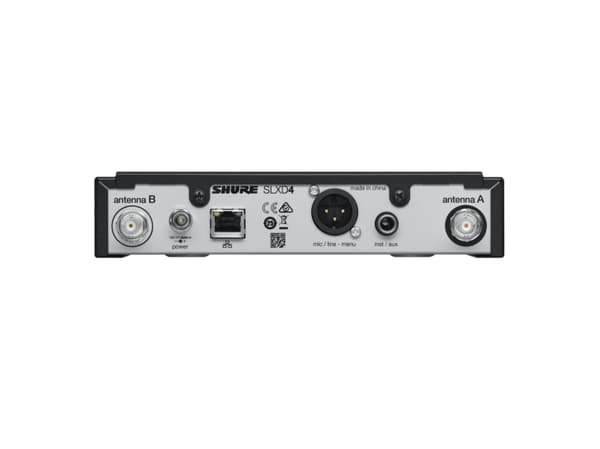 Shure SLXD4, Ultra High Frequency (UHF), Lösa, 562 - 606 MHz, 20 - 20000 hz, 50 O, 100 m