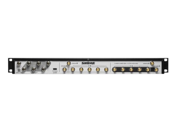 Shure GLXD+FMZ4/LC-E, Rack mount receiver, Metal, Removable, Metal, 2400 - 5800 MHz, Ultra High Frequency (UHF)