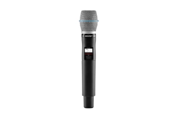 Shure QLXD2/B87A-K51, Handhållen sändare, 606 - 670 MHz, 20 - 20000 hz, LCD, Svart, Grå, Litium-Ion (Li-Ion)