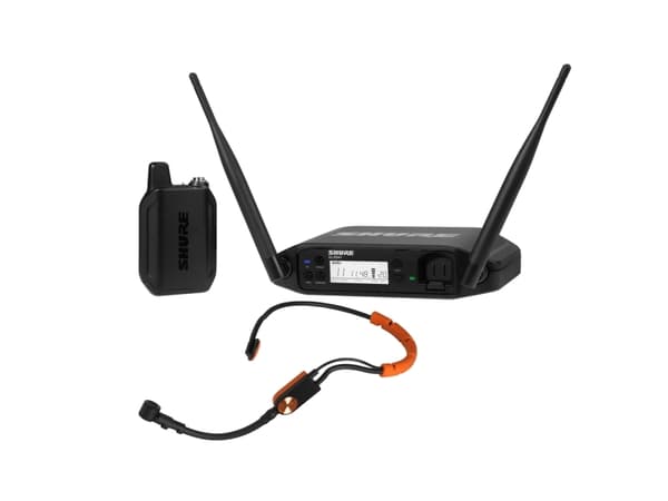 Shure GLXD14+E/SM31-Z4, Headset microphone, Condenser microphone, 50 - 20000 Hz, Stationary receiver, Metal, Removable