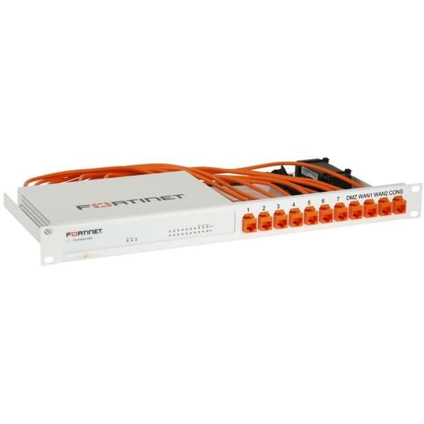 Rack för brandvägg - Fortinet - RM-FR-T10 - Svart - Kompatibel med Fortigate 60E - Racktillbehör