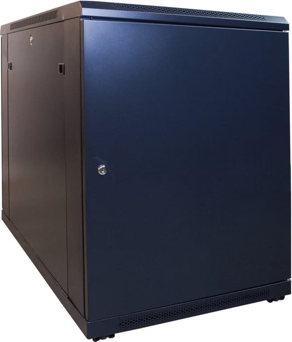 15U miniserverskåp med glasdörr 600x1000x860mm (BxDxH)