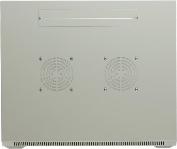 18U vitt väggskåp med glasdörr 600x600x900mm