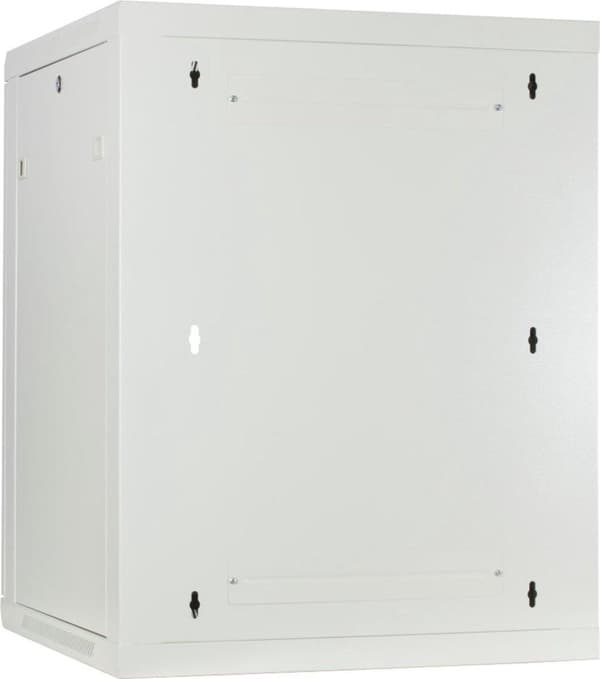 15U hvidt overskab med glaslåge 600x600x770mm
