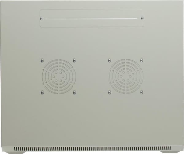 15U hvidt overskab med glaslåge 600x450x770mm