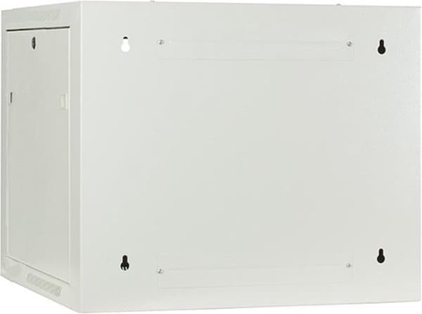 9U hvidt overskab med glaslåge 600x600x500mm