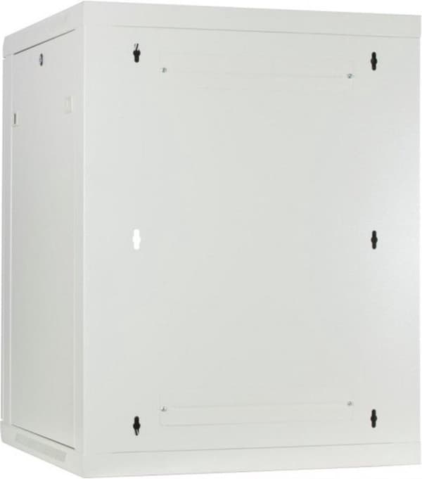 6U vitt väggskåp med glasdörr 600x600x368mm