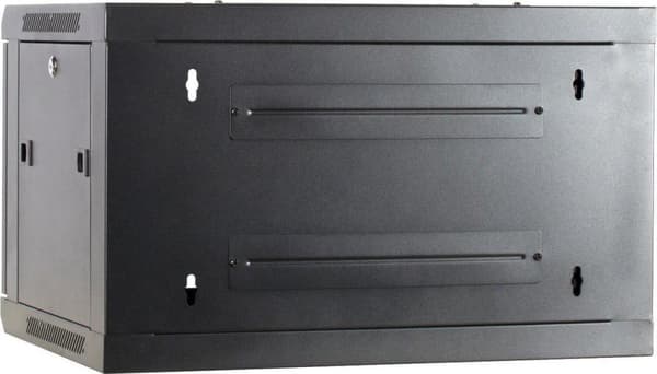DSIT 6U Patch-skåp - Väggskåp 19" med glasdörr, (BxDxH) 600x450x368mm