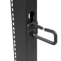 Miniatyrbillede 3 af 6: StarTech.com 12U justerbar dybde åben ramme 4 postserverstativ m - hjul, nivelleringsanordninger og kabelstyringskroge - relæstativ (4 stolper) - Sort