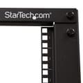 Miniatyrbillede 5 af 6: StarTech.com 12U justerbar dybde åben ramme 4 postserverstativ m - hjul, nivelleringsanordninger og kabelstyringskroge - relæstativ (4 stolper) - Sort