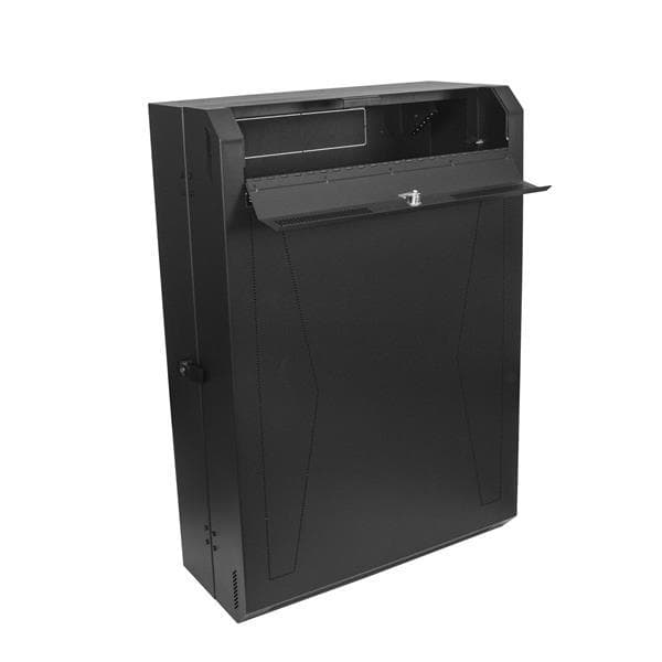 StarTech.com 6U vertikalt serverskåp - Nätverksskåp Väggmonterbart - 76 cm djupt - Skåp för rackskåp - Väggmonterbart - Svart - 6U