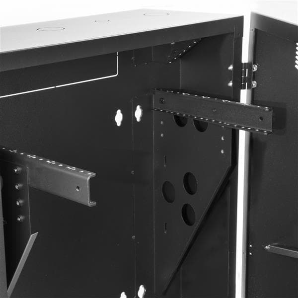 StarTech.com 6U vertikalt serverskåp - Nätverksskåp Väggmonterbart - 76 cm djupt - Skåp för rackskåp - Väggmonterbart - Svart - 6U