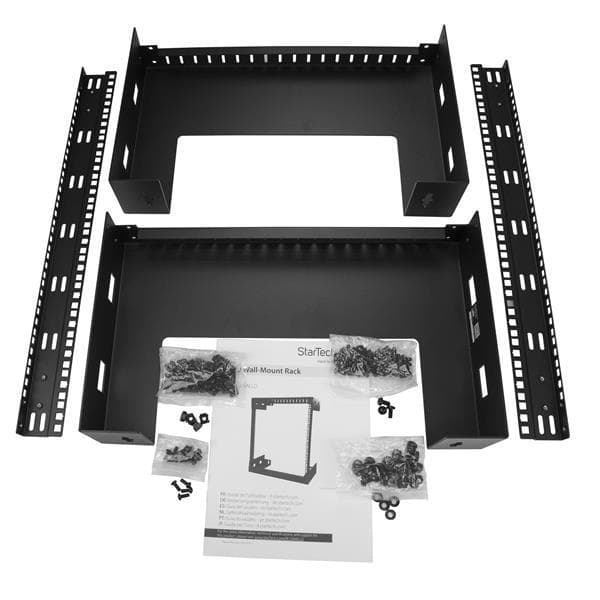 StarTech.com 15U väggfäste serverställ med öppen ram serverskåp 30 cm djupt