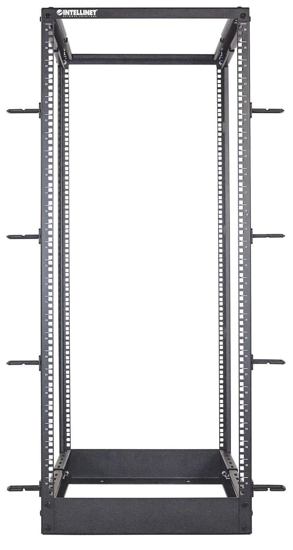 Intellinet 714242 rack 26U Fritstående rack Sort