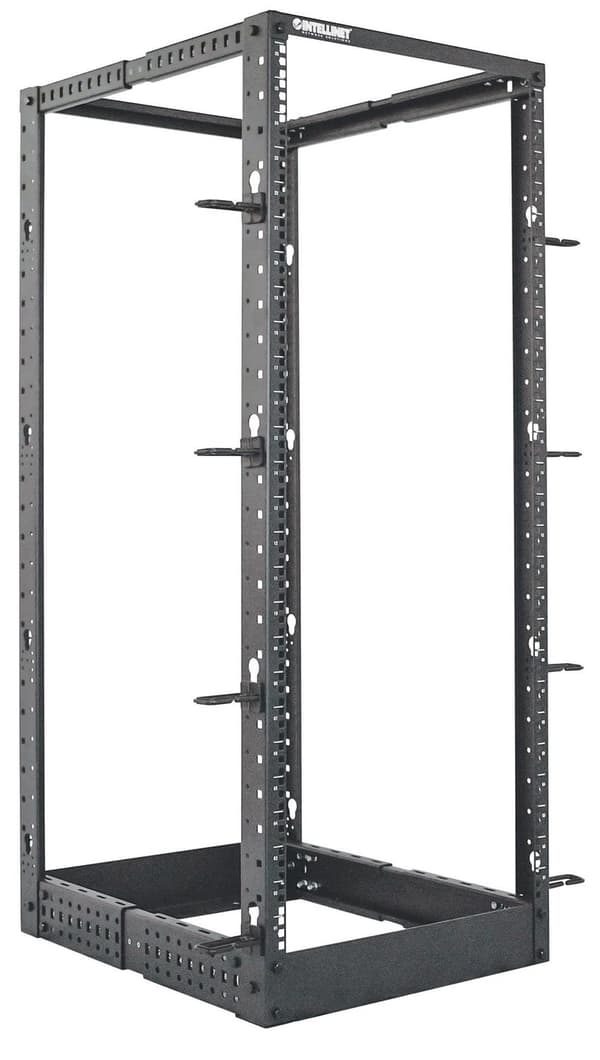 Intellinet 714242 rack 26U Fritstående rack Sort