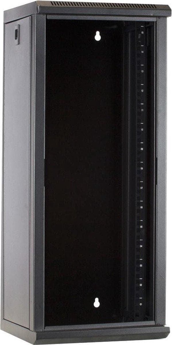 10 tommer 15U serverskab med glaslåge 312x310x752mm (BxDxH)