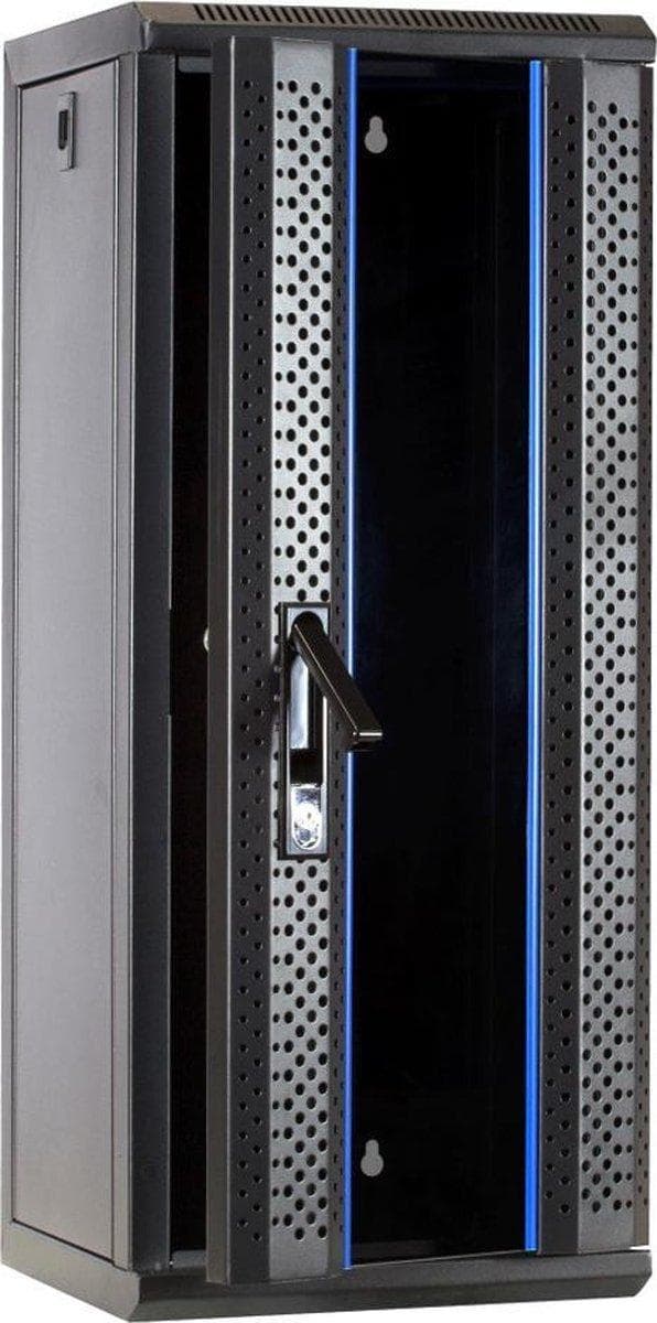 10 tommer 15U serverskab med glaslåge 312x310x752mm (BxDxH)