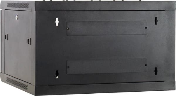 DSIT 6U Server rack skab - Vægskab 19" med glas frontdør, (BxDxH) 600x600x368mm