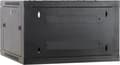 Miniatyrbillede 4 af 9: DSIT 6U Server rack skab - Vægskab 19" med glas frontdør, (BxDxH) 600x600x368mm