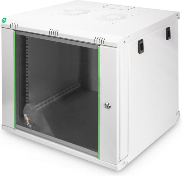 Digitus DN-19 09-U-EC 19 tums väggskåp (BxHxD) 600 x 505 x 450 mm 9 U Gråvit (RAL 7035)