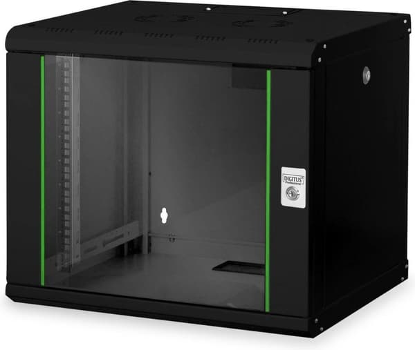 Digitus DN-19 09-U-SW stativ 9U Vægstativ Sort
