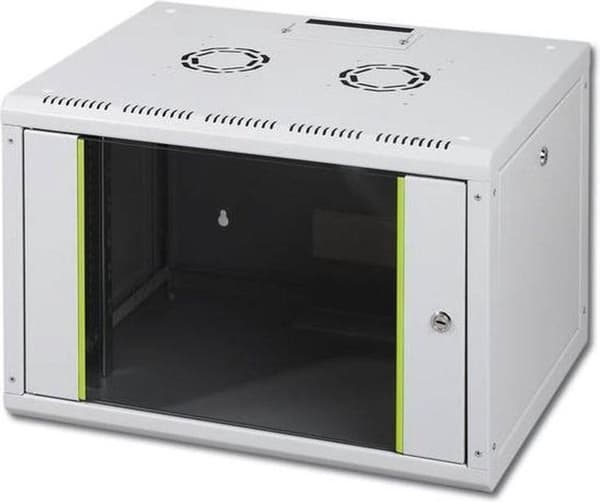 Digitus DN-19 07U-6/6 19 tommer vægskab (BxHxD) 600 x 420 x 600 mm 7 U Grå-hvid (RAL 7035)