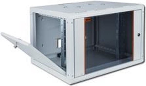 Digitus DN-19 07-U 19 tommer vægskab (BxHxD) 600 x 420 x 450 mm 7 U Grå-hvid (RAL 7035)