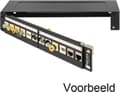 Miniatyrbillede 4 af 8: 10'' Patch Panel hus 1U - metal / sort