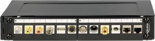 10'' Patch Panel hus 1U - metal / sort