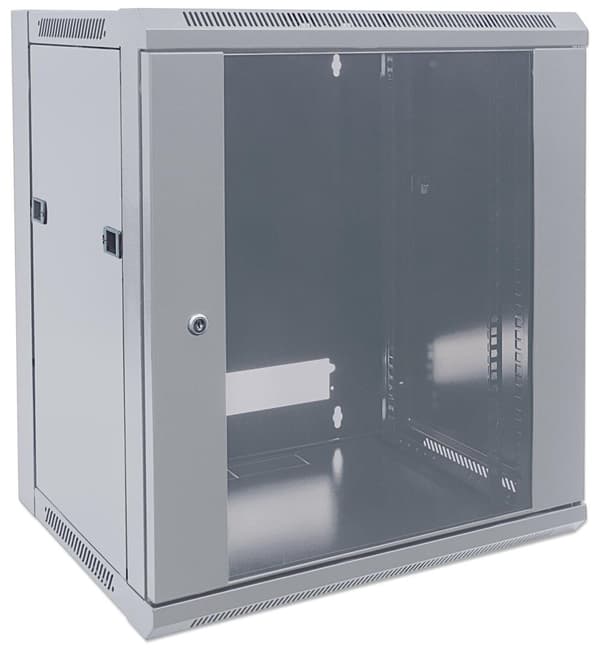 Intellinet - Vægskab - Grå, RAL 7035 - 12U - 48,3 cm (19") (711890)