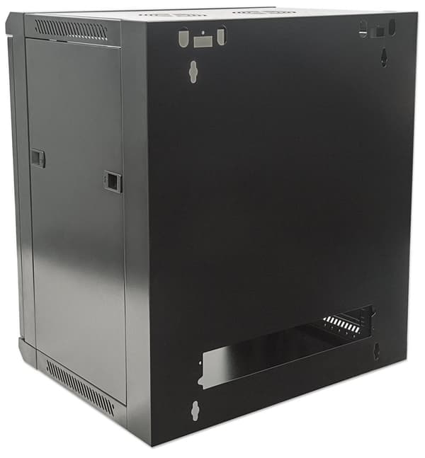 Intellinet - Vægskab - Sort, RAL 9005 - 9U - 48,3 cm (19") (711777)