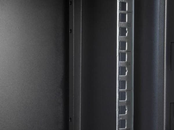10" væghus, 6U, kulsort (RAL9005), 312 x 300 mm, færdigmonteret, Good Connections® (GC-R0102)