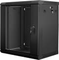 Miniatyrbillede 3 af 4: Lanberg WF01-6412-10B Rack 12U vægmonteret hylde Sort (WF01-6412-10B)