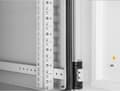 Miniatyrbild 3 av 5: INTELLINET industriell IP55 48,30cm (19") väggfördelare med integrerade fläktar, 18 HU 600 mm djup, kylaggregat med två fläktar integrerade i taket, d