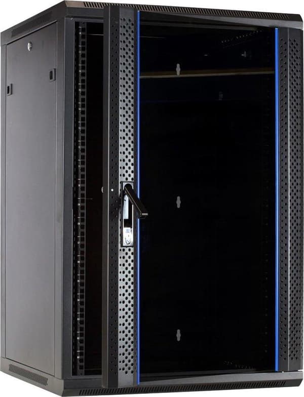 DSIT 18 U serverskab, væghus med glaslåge (BxDxH) 600 x 600 x 900 mm (DS6618-WAND)