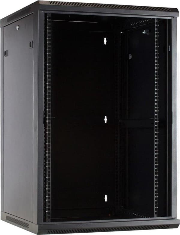 DSIT 18 U serverskab, væghus med glaslåge (BxDxH) 600 x 600 x 900 mm (DS6618-WAND)
