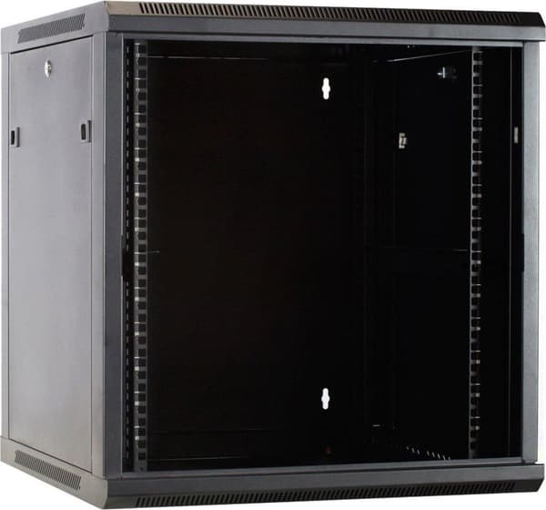 DSIT 12 U serverskab, væghus med glaslåge (BxDxH) 600 x 600 x 635mm (DS6612)