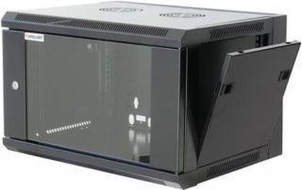 Intellinet - Vægskab - Sort, RAL 9005 - 20U - 48,3 cm (19") (712057)
