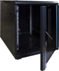 Miniatyrbild 6 av 9: DSIT 12U miniserverskåp/serverskåp med glasdörr 600x800x720mm (BxDxH) - 19 tum