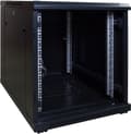 Miniatyrbild 7 av 9: DSIT 12U miniserverskåp/serverskåp med glasdörr 600x800x720mm (BxDxH) - 19 tum