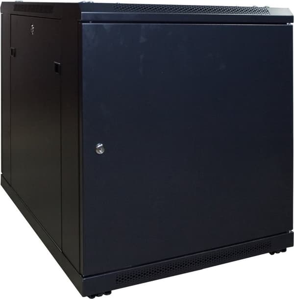 DSIT 12U miniserverskåp/serverskåp med glasdörr 600x800x720mm (BxDxH) - 19 tum